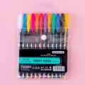 Neon Color Glitter Metallic Gel Pen Pack of 12 diffrent colors. 