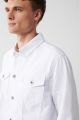 Mens White Denim Jacket H&B FASHIONS. 