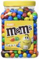 M&M'S Candies, Peanut Chocolate, 62 Ounce Jar, Pack of 1. 