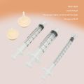 Pet Feeding Nipple Syringes, Professional Push Type Silicone Feeding Nipple Syringes for Newborn Kittens for Small Animals. 