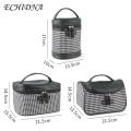 ECHIDNA Makeup Organizer Case Space-saving Travel Make Up Organizer Bag. 