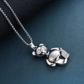 New Necklace With Movable Limb Cartoon Cute Couple Bear Necklace Female Teddy Bear Pendant Necklace. 