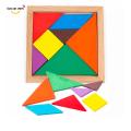 High Quality Children Toy Geometry Wooden Jigsaw Puzzle Tangram Puzzle Made Of Wood Educational Toys for Kids. 