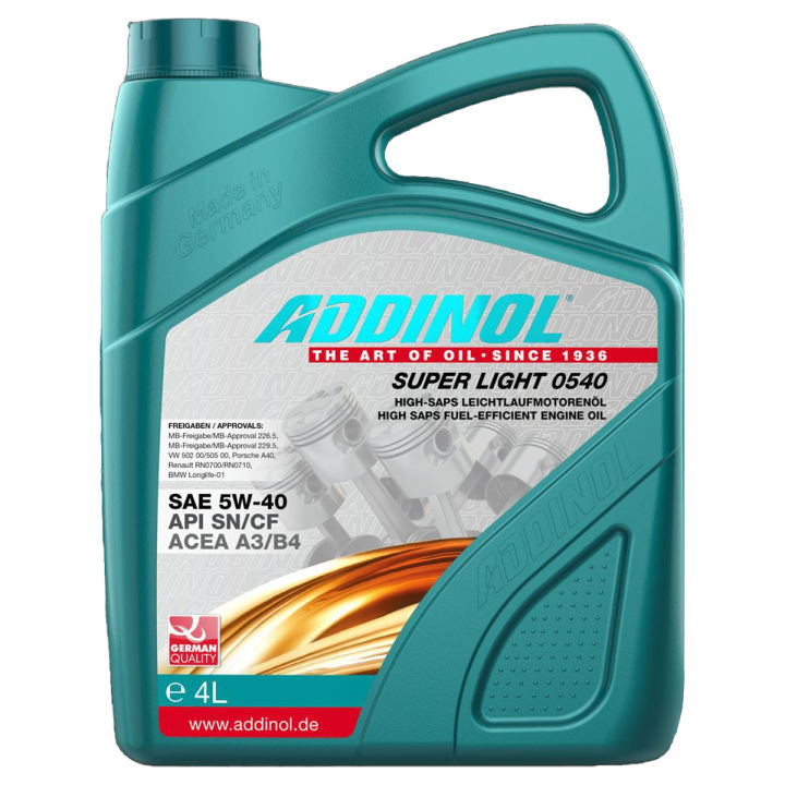 ADDINOL 0 5W-40 SUPER LIGHT 4 LITER