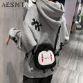 Grim Teiousx Anime Cute No Face Man Plush Bag Hayao Miyazaki Messenger Bag for Kids Adults Kawaii School Bags Unisex. 