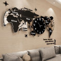 3D wall clock | world map wall clock | DIY wall clock World Map Wooden Wall Clock for Home and Offices, wall clock for bedroom.. 