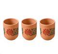 2Pes(mitti ka glass) Clay Glass, Traditional unglazed Terracotta glasses(390 ml). 