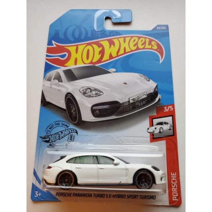 Hot Wheels 2020 Porsche Series Porsche Panamera Turbo S E-Hybrid Sport Turismo 44/250, White Rare Card