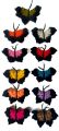 butterfly, crochet butterfly for craft,dress,buttons, clips for girls. 