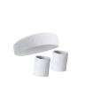 Set (3 Pack) - Headband and Wristbands - White. 