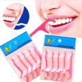 30Pcs Dental Floss Sticks & Tooth Picks Teeth Plaque Remover Interdental 2 In 1. 