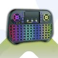 I10 Mini Wireless Keyboard + Bluetooth Dual Connection 2.4GHz Air Touchpad Mouse 7 Colors Backlit lights , Compatible With Android TV Box , Smart TV , PC , Laptop , Fire TV Stick , Raspberry pi , Xbox 360 , PS4 , HTPC/IPTV , and other devices. 