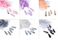 20 pcs Coffin Shape Nails, For Girls, Artificial coloured long Nails, Nails For Girls Beautiful Fancy Nails Fake Nails, Acrylic Nails Nails Kit 20 pcs Set False Nails. 