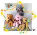 Wholesale Mini Bear Soft Toy Bouquet Flower Plush Cute Bear Stuffed Toy ; Pemborong Anak Patung Balut Bunga 10~11cm ; 批发. 