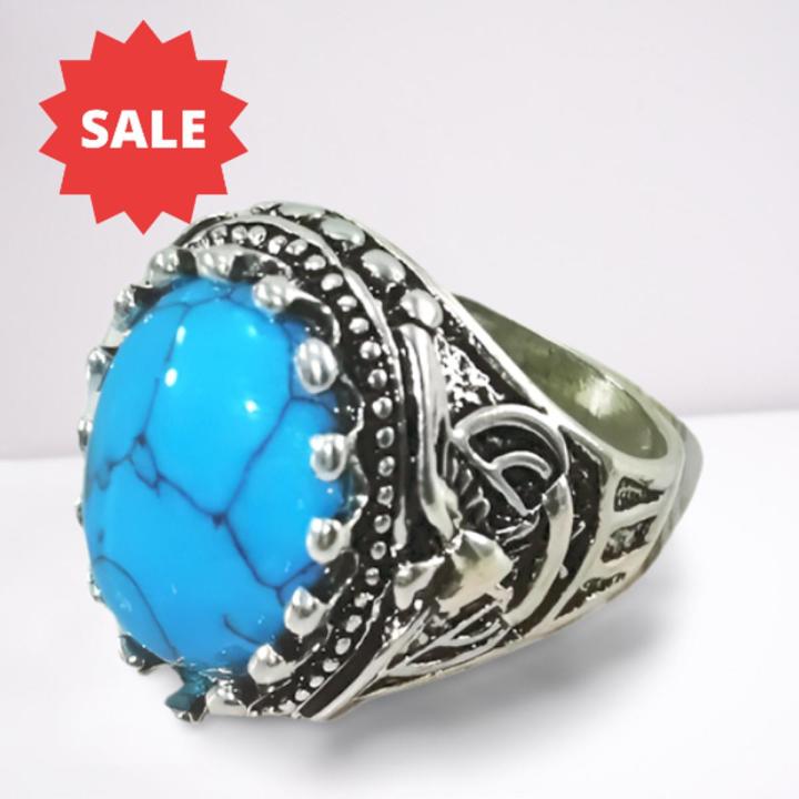 Top%20Quality%20Unique%20Design%20Turkish%20Blue%20Stone%20Ring%20With%20Random%20Designs%20For%20Men%20and%20Boys%20-%20Image%202