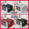 Oven Cover Microwave Dust Cover Waterproof Double Pocket Storage Bag Microwave oven cover Size 17x45 inches. 