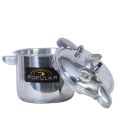 Pressure Cooker 7 liters Heavy Duty Specially with Silver Handles Triple safety valves 100% Original Aluminum Made in Mirror polish Finish. 
