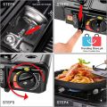 2 in 1 Gas Option Stove Bottle Gas & Gas Cylinder Dual Function Stove For Indoor/Outdoor - KN 522. 
