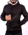 Black Printed Hoodi For Men. 