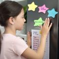 Star Shaped Multicolor Sticky Notes, Bright Colors Self Stick Writing Pads 3X3 inch - Pack of 1 / 100 Sheets. 