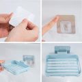Wall Mounted Kitchen Bathroom Magic Sticker Self-Adhesive Soap Holder Bathroom Shower Soap Dish Tray, Soap Rack No Drilling Wall Mounted Soap Holder. 