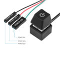Desktop Computer Case Motherboard Remote PC Power Button Switch Cable External Mechanical Key On/Off Control Adapter Cord 1.8M. 