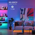 Mumaniu LED Strip Lights 5m RGB Colours with Remote for Bedroom Home Party DISCO LIGHT DECORATION LIGHT RGB LIGHT. 