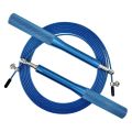 High Speed Jump Rope Swivel Dual Bearing Adjustable Anti-Slip Aluminum Handle Skipping Rope for Fitness Blue. 