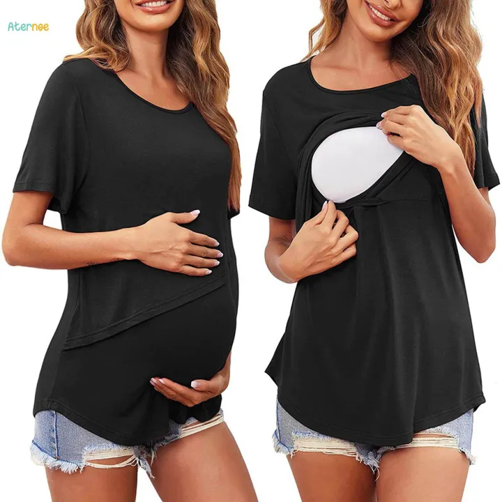 Women's%20Maternity%20Shirts%20Fashion%20Nursing%20Shirts%20for%20Daily%20Mom%20-%20Image%204