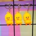 1/5PCS 2.5cm Little Yellow Keychain Cartoon Cute Key Ring Pendant Jewelry Gift. 