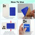 Silicone Suction Phone Case - 24 Suction Cups for Stability, Anti-Slip Grip for Shower Mirror Use. 