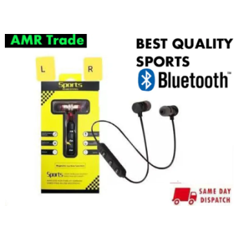 Wireless Bluetooth Handfree - Original Sports Wireless Handfree Bluetooth - Wireless Handsfree Earphones Headset Compatible with Android and other Neckband Headphones IOS Devices with Mic
