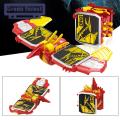Green forest Dinosaur Transformer Wear Resistant Children Transforming Dinosaur Car Mold Toy. 