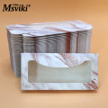 100 Pcs Eyelash Packaging Box Bulk Wholesale Custom 3D Mink Lashes Boxes Packaging With Logo Makeup Set Eyelashes Case Pack. 