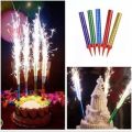 Sparkling Fire Candle as Cake Topper for Birthday Decoration, Engagement, Wedding, Anniversary, Bridal Shower, Baby Shower, 6 Month, Independence Celebration, Graduation, Farewell, Theme, Marriage, Ramadan, Husband, Boy, Girl, Party and Home Decor. 