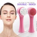 2 In 1 Face Cleansing Brush Silicone Double-Sided Facial Deep Cleaning Pore Cleaner Massage Skin Care Cleanser Blackhead Removal. 