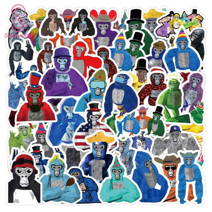 Kids' Graffiti Sticker Waterproof Gorilla Tag Stickers 60pcs for Laptop Phone Skateboard More Fun Graffiti Decals for Kids Teens Adults Perfect Scrapbooking Gifts Graffiti Sticker