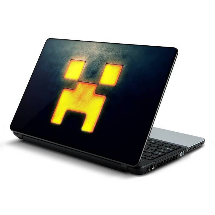 Minecraft Creeper face logo, Video Game, Laptop Skin Vinyl Sticker Decal, 12 13 13.3 14 15 15.4 15.6 inch Laptop Skin Sticker Cover Art Decal Protector Fits All Laptops