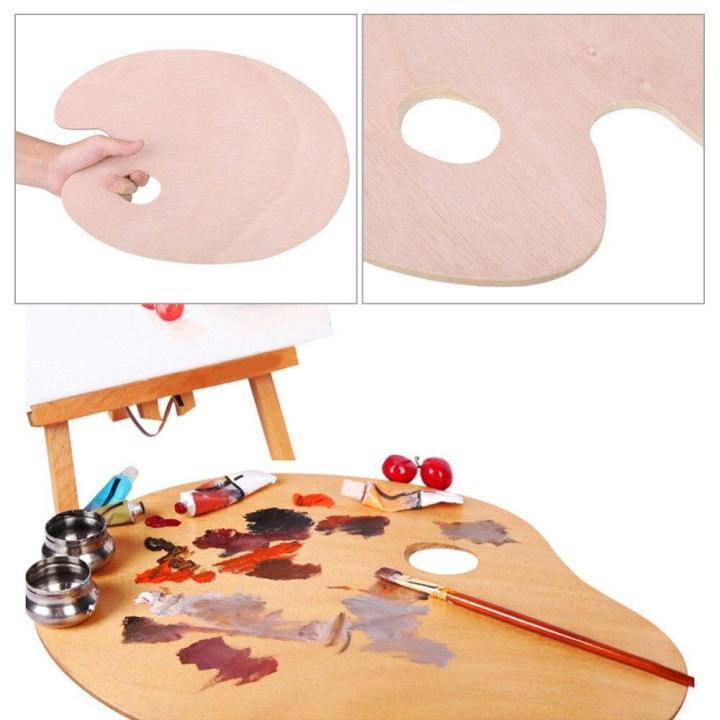 Vintage%20Artist%20Oval%20Wooden%20Palette%20Oil%20Painting%20Tray%20Wood%20Ellipse%20Drawing%20Palette%20-%20Image%204