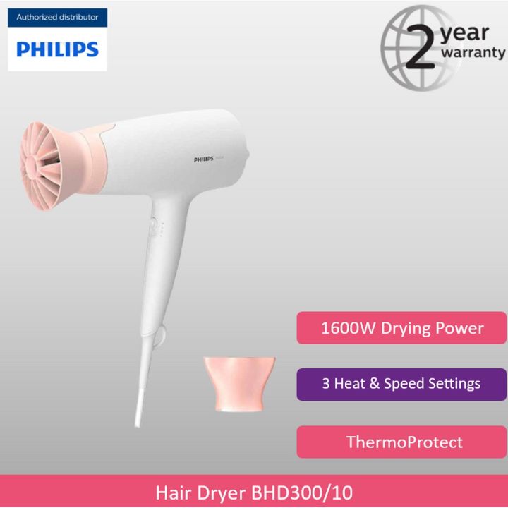Philips BHD300/10 Essential Care Dryer 3000 ThermoProtect 1600W