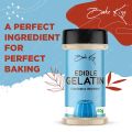 Gelatin Powder 80GM, Gelatin Powder for jelly Making Food Grade and Face Mask, Gelatin for Cooking/Baking for Candies, Marshmallows, Cakes, Ice Cream, Desserts, Aspic, Corn, and Confections. 