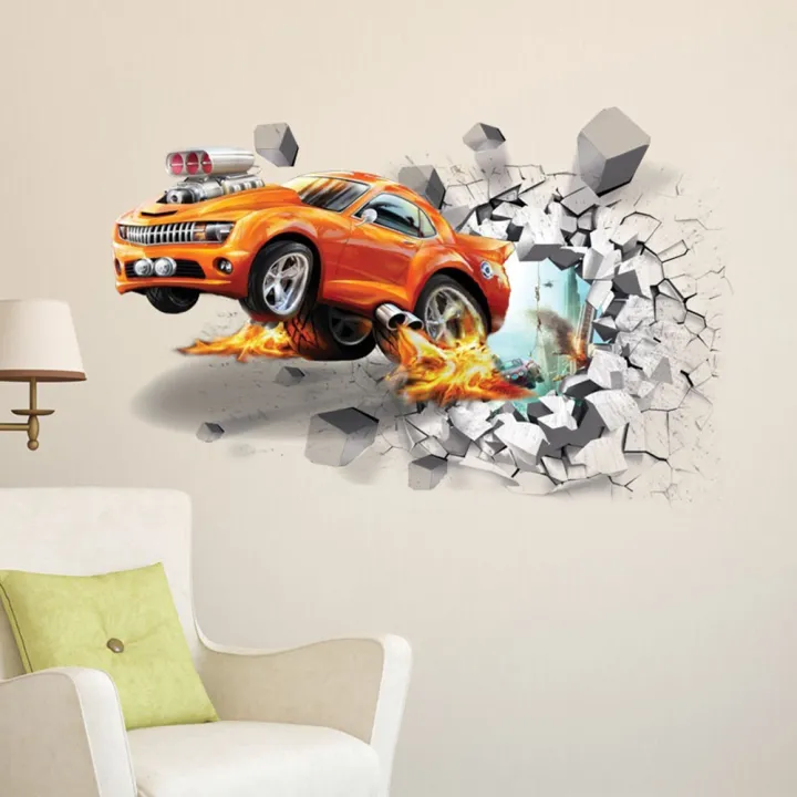 3D%20Self-adhesive%20Car%20Break%20Through%20the%20Removable%20Wall%20Stickers%20Decals%20Room%20Decor%20-%20Image%206