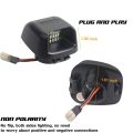 2Pcs Red Tube SMD LED License Plate Light for Nissan Navara D40 2005 2016. 
