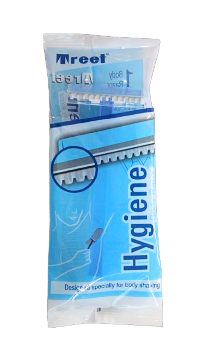 Treet Hygiene Single Blade Disposable Body Razor 1s Pouch
