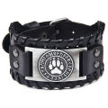 Pu Leather Bracelet Euramerpunk Wind North Polar Bear Type Bracelet. 