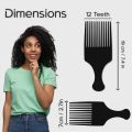 5RIDGE Afro Comb for Unisex Wide Tooth Plastic Hair Pick For Styling Perfect For Home and Salon. 