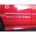 Pair of VTEC SOHC (White) Reflector Vinyl Sticker Waterproof , Car decoration, Car Sticker,Car Accessories, Stickers for Car. 