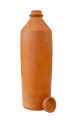 Handmade Natural Clay Water Bottle 1L Self Cooling Matka Eco-Friendly Water Vessel. 
