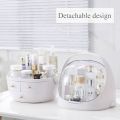 dust-Proof Makeup Organizer, Cosmetic and Jewelry Storage with Lid, Display Boxes with Drawers for Vanity, Skin Care Products Rack Dressing Table Desktop Finishing Box (L). 