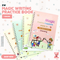 Children's Magical Handwriting Workbooks With Reusable Writing Tool | Magical Handwriting Workbooks for kids Handwriting Practice Magic Copybook, Hand wiriting Workbook-Reusable Writing Practice Book for Children's Toys Learning Book (4 Drawing Book  Pen). 